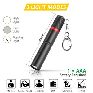 penlight torcia da 150 lumen con clip impermeabile penlight lampada XPE mini torcia portatile da esterno a fuoco fisso