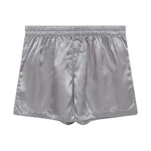 Cuecas masculinas boxer shorts brilhantes cetim brikes praia pijamas moda moda confortável roupas de banho de roupas de banho