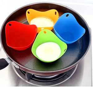 New 1pcs Silicone Egg Tools Poacher Poaching Egg Mold Bowl Rings Cooker Boiler Kitchen Cooking Accessories Pancake Maker