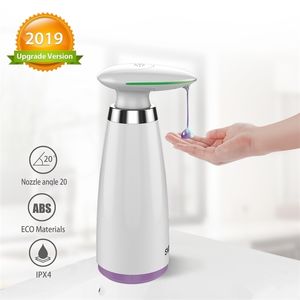 Dispenser automatico di sapone da 350 ml Hand Free Touchless Sanitizer Bagno Sensore intelligente Liquido per cucina Y200407