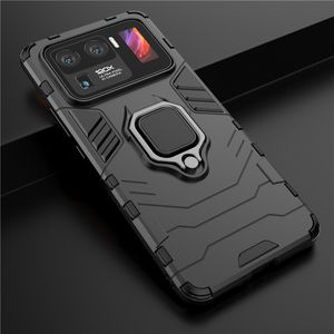 Custodie magnetiche in metallo con supporto ad anello Custodia protettiva in TPU antiurto per armatura per Xiaomi Mi 11 Silicone ultra morbido