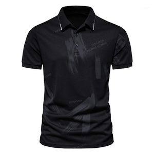 Mäns Polos Mens Oversized Black T-shirts 2022 Sommar Mode Man Brev Striped Short Sleeve Shirt Man Toppar Para Hombre