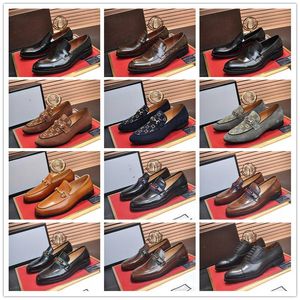 A11 Högkvalitativ herrlädersko Autumn New Formal Shoes Man Big Size Dress Shoes Black Oxford Shoess For Men Zapatos de Hombre G Size EUR 38-45