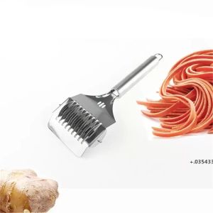 Attrezzi per la casa da giardino In acciaio inossidabile Noodle Lattice Roller Docker Taglierina per pasta Pasta Spaghetti Maker Utensili da cucina per pasticceria