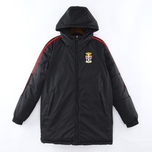 22-23 FC Cartagena da uomo inverno inverno giacca sportiva abbigliamento a maniche lunghe cappotto esterno per pala parka emblemi team personalizzati personalizzati