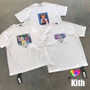 Abbigliamento T-shirt 2021ss Kith Uomo Donna Nero Storia Mese Serie Tee Etichetta grafica di alta qualità Etichetta Tops71nk