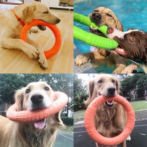 Dog Toys for Big Dogs EVA Interactive Training Ring Puller Resistant for Dogs Pet Flying Discs Bite Ring Toy for Small Dog