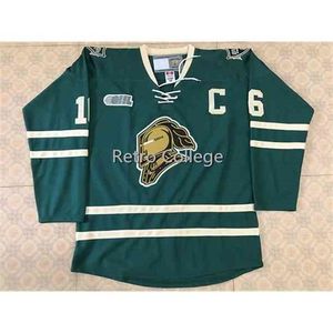 Nik1 16 MAX DOMI Gioco London Knights COA 2013-14 OHL Movember Hockey Jersey Ricamo cucito Personalizza qualsiasi numero e nome Maglie