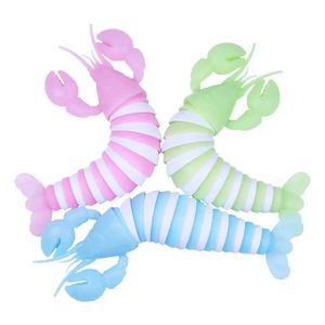 Fidget Lobster Decompression Toy Flexible Articulating Sim Articulated Stretch Luminous Fidgets Sensory Toys for Autistic Children Adults CB0524W