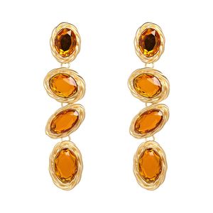 Retro Personality Exaggerated Earrings European And American Style Alloy Diamond Earrings Jewelry CX220402