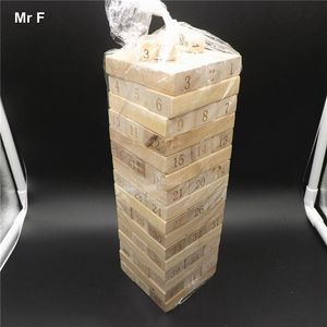Wholesale wooden games for adults for sale - Group buy Adult Child Wooden Folds High Game Number Block Toy Tumble Tower Games Educational Early Learning Kids Gifts293S