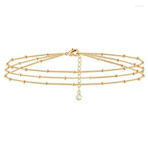 Link Chain Fashion Adjustable Wrist Bracelets Charm Gold Bracelet For Women Boho Beads Jewelry Accessory Gifts