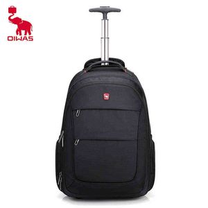 Backpack Style Bagoiwa Men BUROLLEY Busines Viajar com Wheel de grande capacidade Lapfue Lapgop para mulheres adolescentes 220723