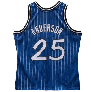 Zszyta koszulka do koszykówki Nick Anderson 1994-95 Mesh Hardwoods Classic Retro Jersey Men Men Youth S-6xl