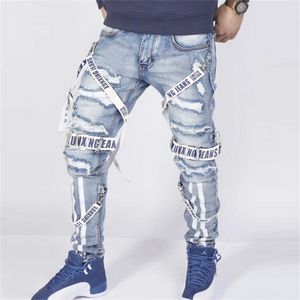 Jeans Pria Celana Panjang Longgar Musim Panas desain Kolokasi Pria Jalanan Trendi Celana luru Musim Gugur Celana anak Lakilaki SEPEDA 220817