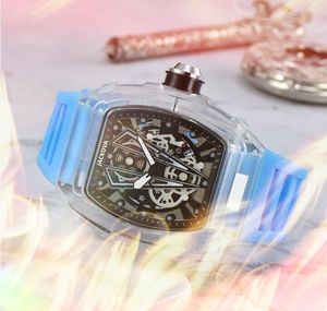 Luxury Men Designer Sports Watches 43mm Dial de esqueleto oco de 43m