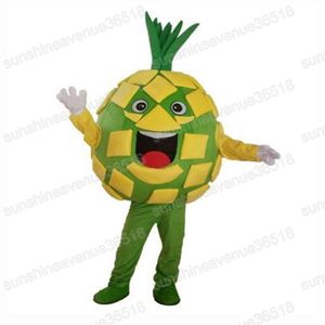 Costume da mascotte di ananas di Halloween Simulazione di cartoni animati di alta qualità Attività di beneficenza Unisex Adulti Taglia Costume da festa di compleanno di Natale