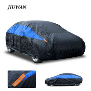 1 PC Exterior Car Cover Universal Wodoodporna Pyłoszczelna Ochrona UV Ochrona samochodowa Ochronna Ochronna dla Hatchback Sedan SUV Full Car Covers W220322