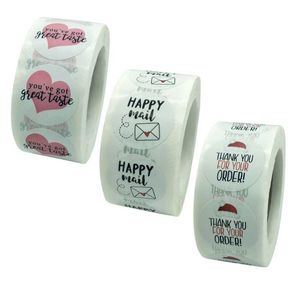 Gift Wrap 500pcs/roll DIY Thank You For Your Order Stickers Seal Labels Home Business Christmas Baking Handmade PackageGift