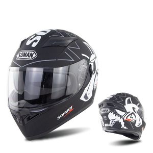 Motorcycle Helmet Personalized double lens Full Face Capacete Locomotive Half Casco The Latest Modular Retro Dot capacete