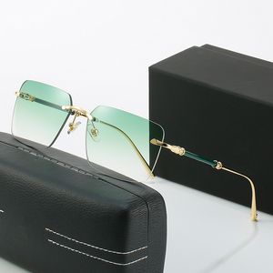 sole di lusso con occhiali da sole donna un occhio Braccia avorio vintage placcatura 24K aste in corno di bufalo sfumature unisex occhiali lunette speciali all'ingrosso fraameless colore misto