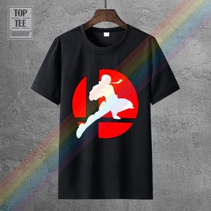 Herr T-shirts The Knee Captain Falcon Super Smash Bros Tee Shirt Anime Cool T-shirt Skull Manga Grunge Toppar Sexig Skräck Rolig Tshirt