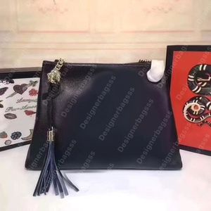 Borsa a tracolla doppia G Borse tote SOHO Moda Borsa shopping di grande capacità designer borse da donna in vera pelle catena di metallo nappa Borsa a tracolla da donna di lusso