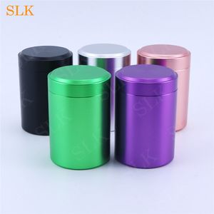 metal cigarette cases storage jar metal container box for storing tobacco dry herb cigarette storage jars with good air tightness