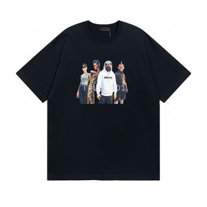 22SS Yeni Klasik Trend Karikatür Oyunu Karakter Baskı Tee France Sınırlı Adam Street High End Kısa Kollu Moda Günlük Basit Erkek Kadın T-Shirts Tjamtx144