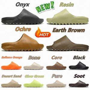 Designer-Slipper für Herren, EVA-Gummi, bequeme Sandalen für Damen, neuer Colleettion Glow Green Soot Onyx Black Bone White-Sneaker