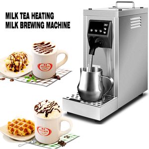 Ångmaskin mjölk skum bryggmaskin kommersiella fulla automatiska mjölk te värmemaskiner kaffe tillverkning