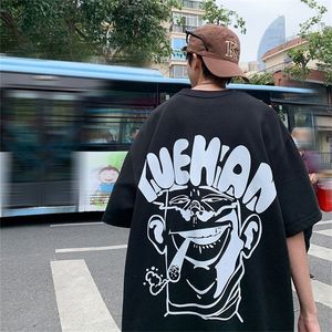 Privatinker Fumar John Homens Tshirt Oversize Engraçado Anime Tops Streetwear Roupa Verão Hip Hop Masculino Casual T-shirt 220419