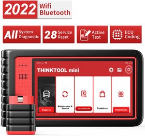 Otomotiv Kablosu toptan satış-ThinkTool Mini OBD2 Tarayıcı Lifetime Free Tüm Arabalar Teşhis Araçları Otomatik TPMS WiFi Bluetooth Test Cihazı için Tam Sistemleri Sıfırlar