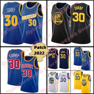 Golden State Warriors Sphen Curry Basketball Jersey Klay James Thompson Wiseman Mens Nowe czarne niebieskie koszulki S xxl