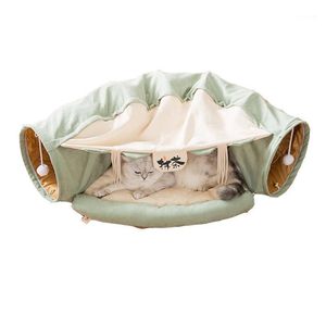 Kattbäddar möbler tunnel leksak vikbar som en säng mjuk och bekväm katter hus husdjur sovsäck andningsbara kattungar valp husdjur leveranser
