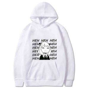 Anime Spy X Familie Männer Hoodies Langarm Anime Harajuku Sweatshirts Anya Forger Einfache Unisex Streetwear Rundhals Pullover Y220713