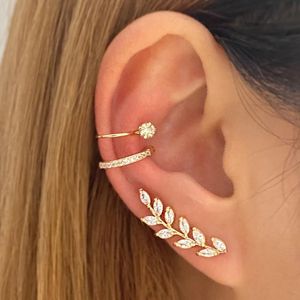 Clip-on Schraube Zurück Böhmischen Kein Piercing Kristall Strass Ohr Manschette Wrap Stud Clip Ohrringe Für Frauen Mädchen 2022 trendy Schmuck BijouxClip-