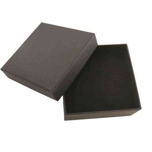 Zwarte spons doos Geschenk inpakring ketting roestvrijstalen sieraden exclusief voor groothandel H220505