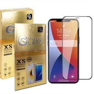 Displayschutzfolie aus gehärtetem Glas für iPhone 13 12 11 Pro Max X XS XR 7 8 Plus HD Full Cover