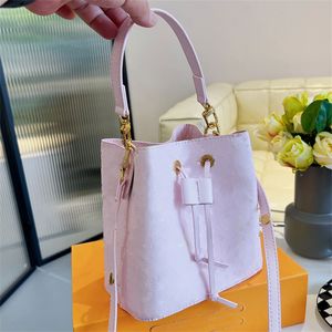 NeoNoe BB Bucket Shoulder Bag Crossbody Bag Summer Stardust Green Beige Blue Ladies Designer Drawstring Handbag