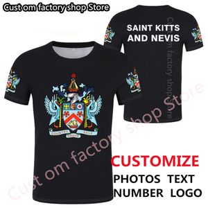 Saint Kitts e Nevis camiseta DIY Número personalizado grátis Número de Kna Tir camise