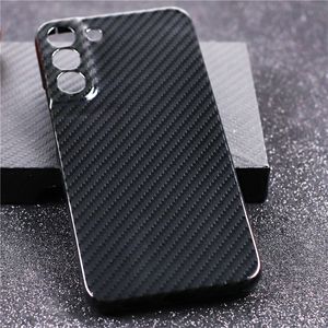 Genuine Carbon Fiber Aramid Slim Cases for Samsung Galaxy S22 Series Glossy Matte Armor Cover