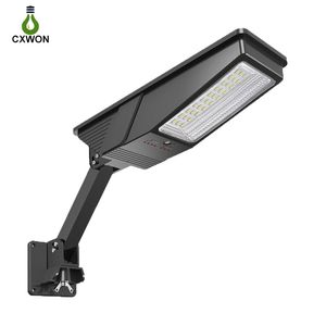 Novo upgrade Solar Street Light 98LED Lâmpada de parede externa 3 Modo Sensor de movimento Luz do jardim com controle remoto