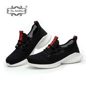 exhibition Lightweight Breathable Safety Shoes Outdoor fashion Mens Antismash Steel Toe Cap Work Sneaker Protective boots Y200915