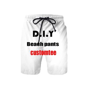 DIY Custom Design 3D Print Women Short Men Fashion Shorts Loose Sweatpants Fitness Elastic Pants Leverantörer för Drop Shipper 220707