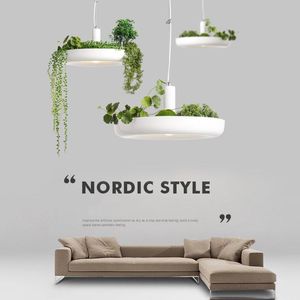 Pendant Lamps Nordic Sky Garden Plant Lights DIY Lamp Flower Pot Hanging Dining Room Restaurant Bar Lighting Fixtures Home DecorPendant