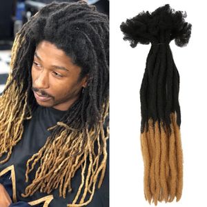 Crochet Handmade Dreadlocks Ombre Syntetyczny Faux Fake Locs Braid Extensions Afro Oplatający Włosy dla kobiet Mężczyźni Hip Hop 22inch 220409