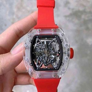 uxury watch Date Richa Milles Business Leisure Rm35-02 Fully Automatic Mechanical Watch Crystal Case Tape Mens