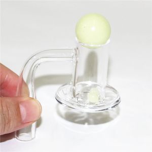 Terp Slurper Quartz Banger Tırnak Sigara Boru aksesuarı, Cam Nargile Su Bong Yağ Brülör Kase için Mermer Hap Boncukları 14mm Erkek Eklem