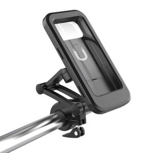 IPX6 Waterproof Adjustable Motorcycle/Bicycle Phone Holder, Rotatable Bike Handlebar Mount Case for 4.7-6.8